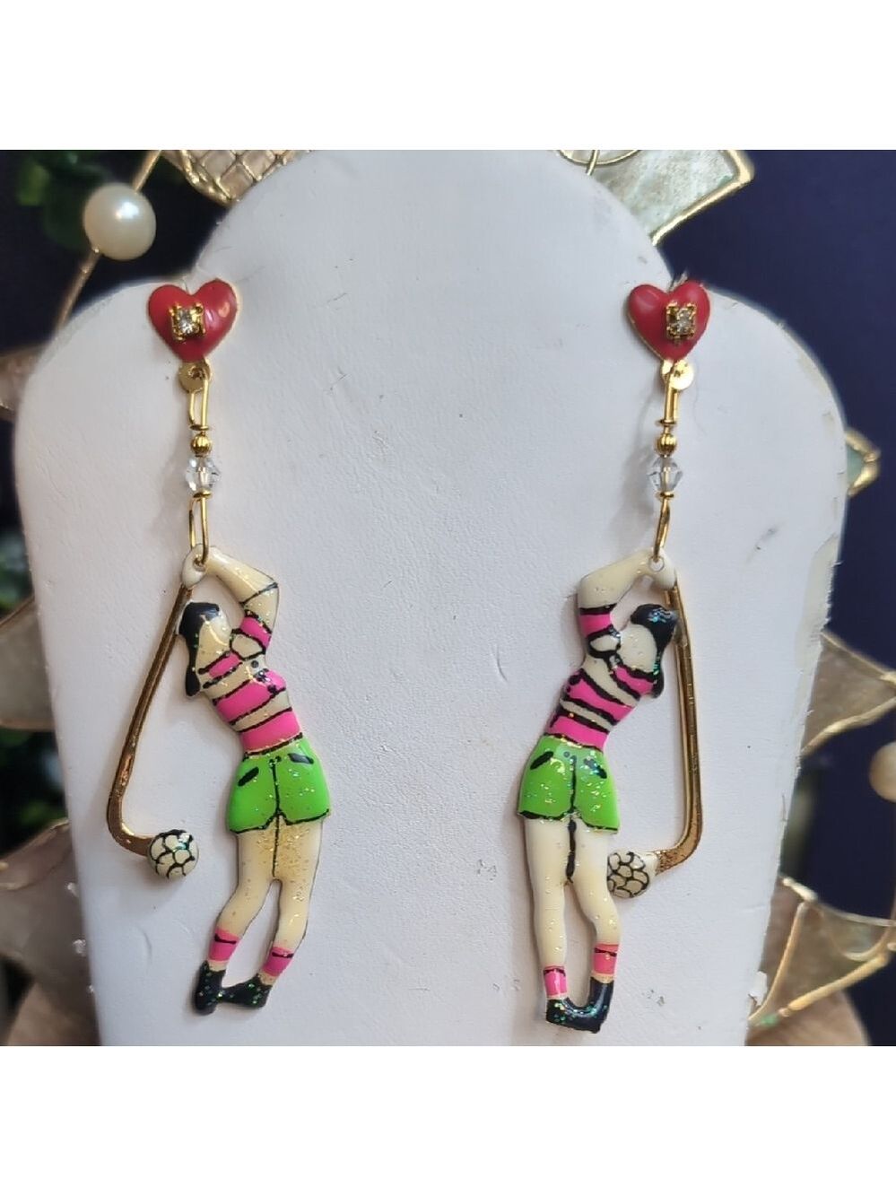 LATR Happy Gilmore Girls Golfing Earrings